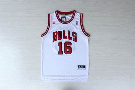 Maillot De Basket Chicago Bulls Pau Gasol 16 Tissus Sportif Fans Edition Blanc